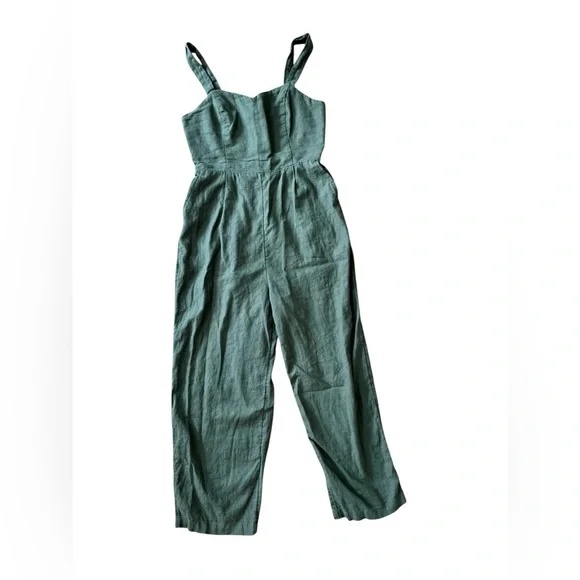 Old Navy Green Utility Jumpsuit with Adjustable Straps - Picture 1 of 8